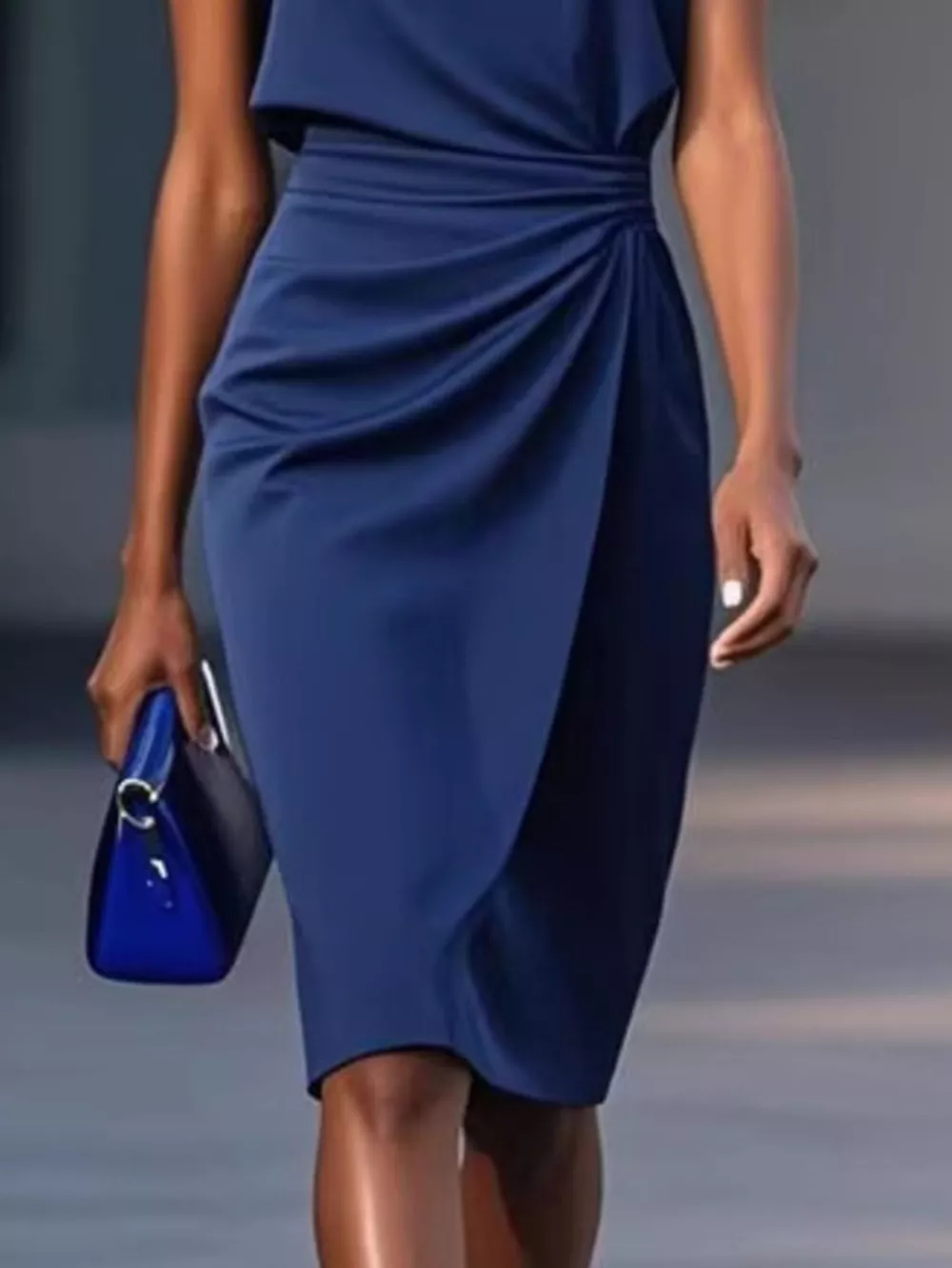 Ruched Waist Sleeveless Dress, image 7