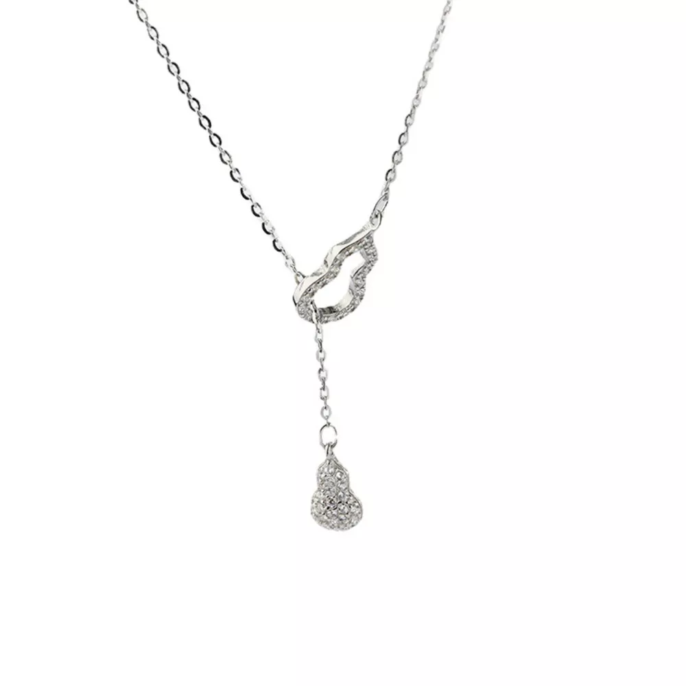 Zircon Gourd Pendant Necklace, image 5