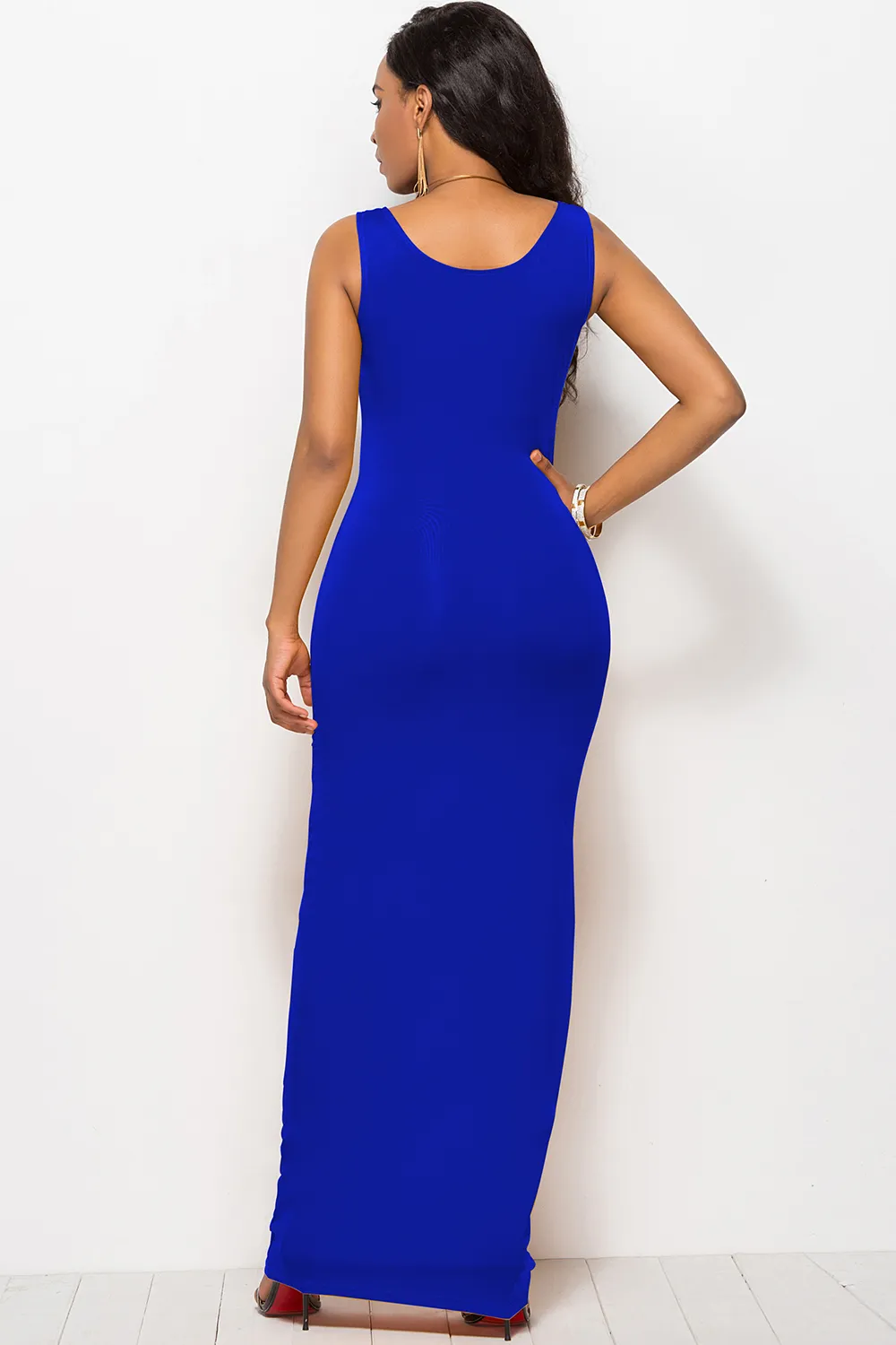 Scoop Neck Wide Strap Maxi Dress, image 24