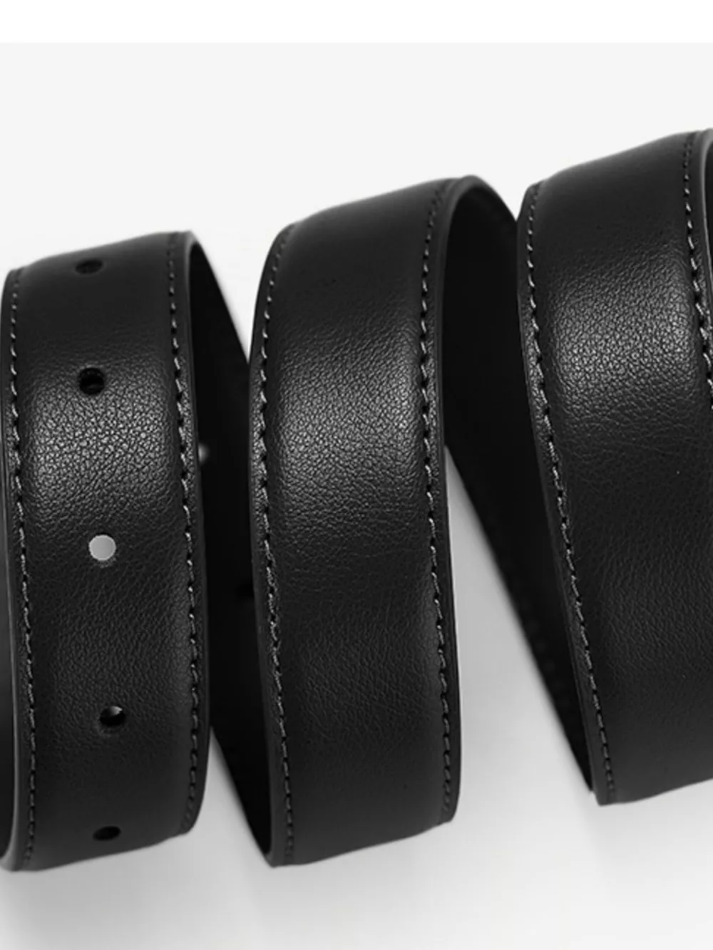 Classic Leather Skinny Belt, image 4