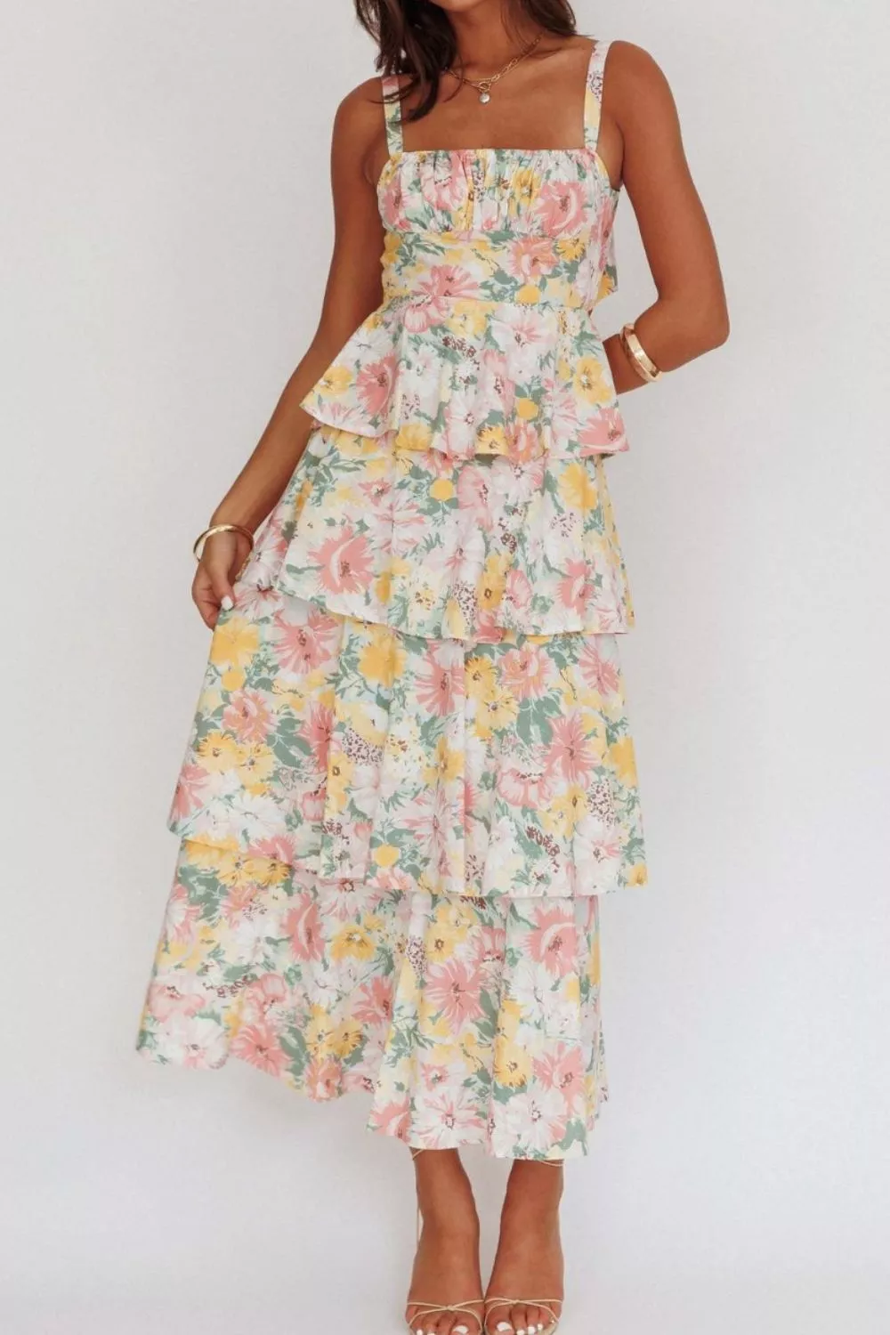 Floral Layered Maxi Dress, image 10