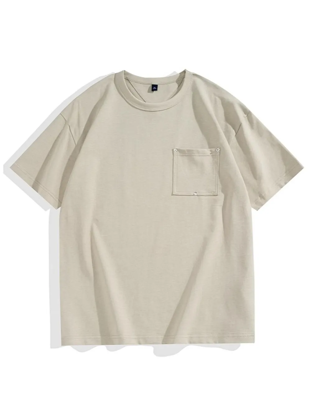 Men's Plus Size Round Neck Short Sleeve T-Shirt, image 2