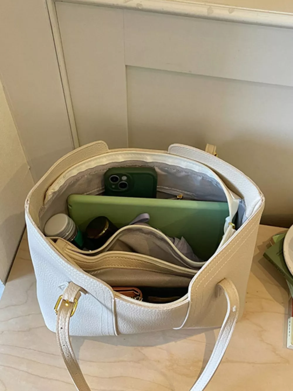 PU Leather Tote Bag, image 3