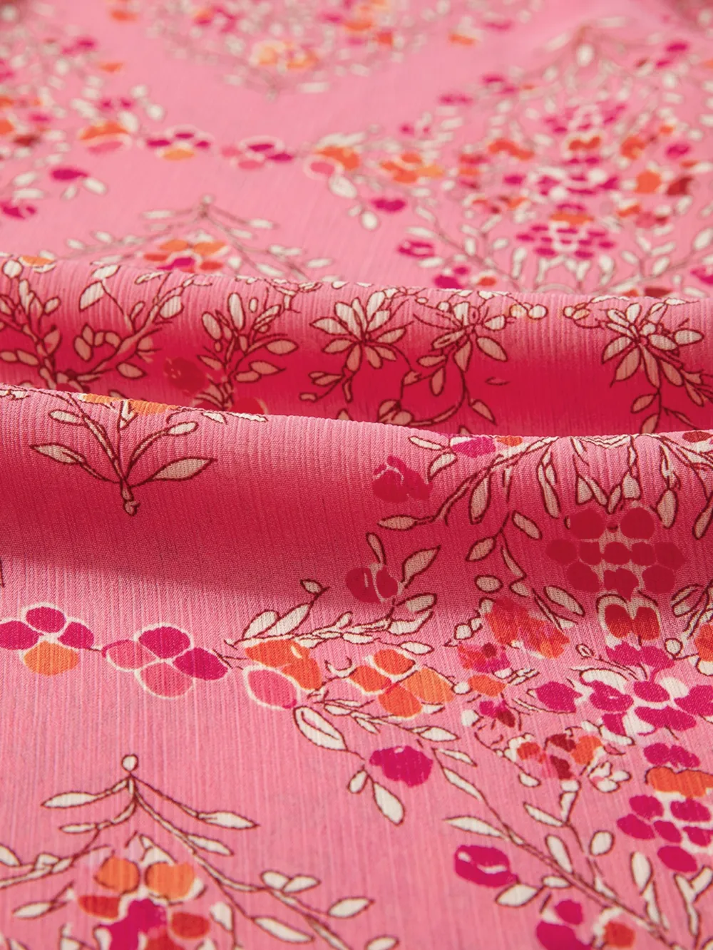 Floral Print Lantern Sleeve Loose Shirt, image 8