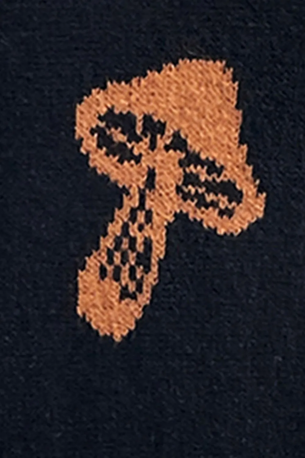 Graphic Mock Neck Dropped Shoulder Sweater, image 7