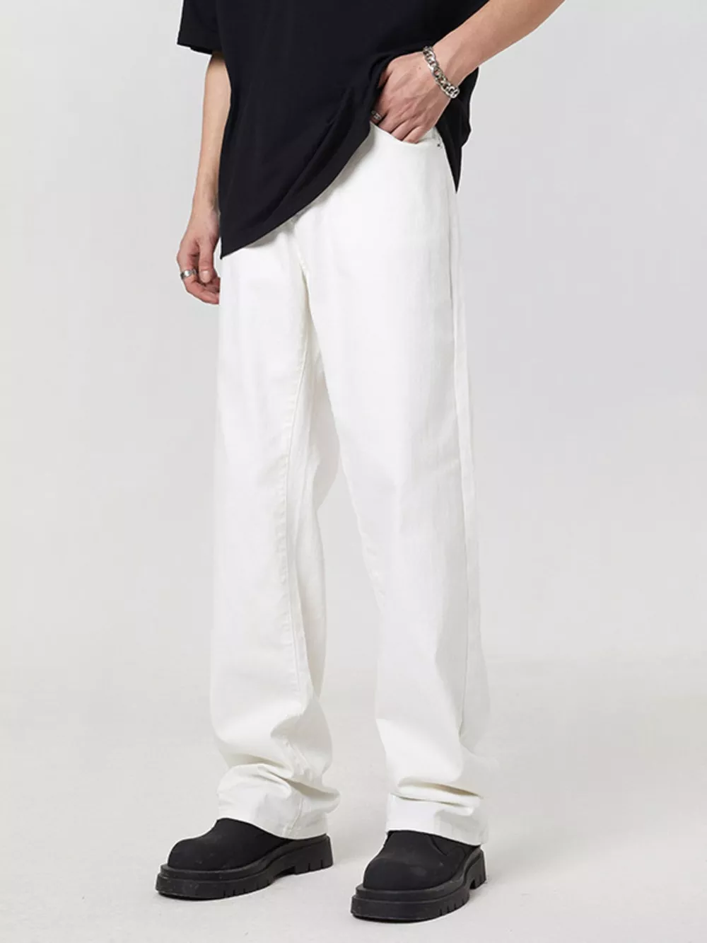 Men's Full Size Wide Leg Jeans Plus Size, image 4