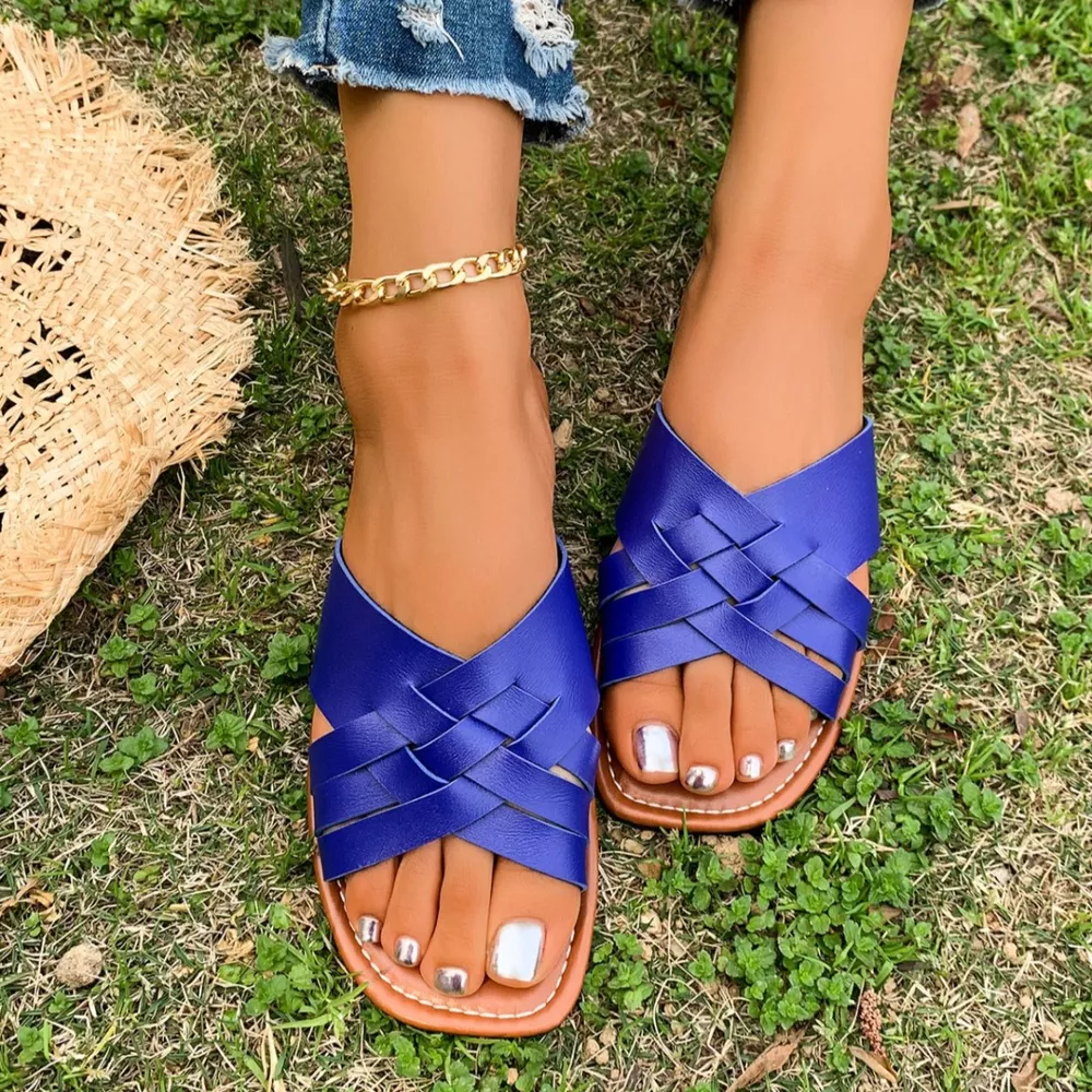 Woven Open Toe Sandals, image 9