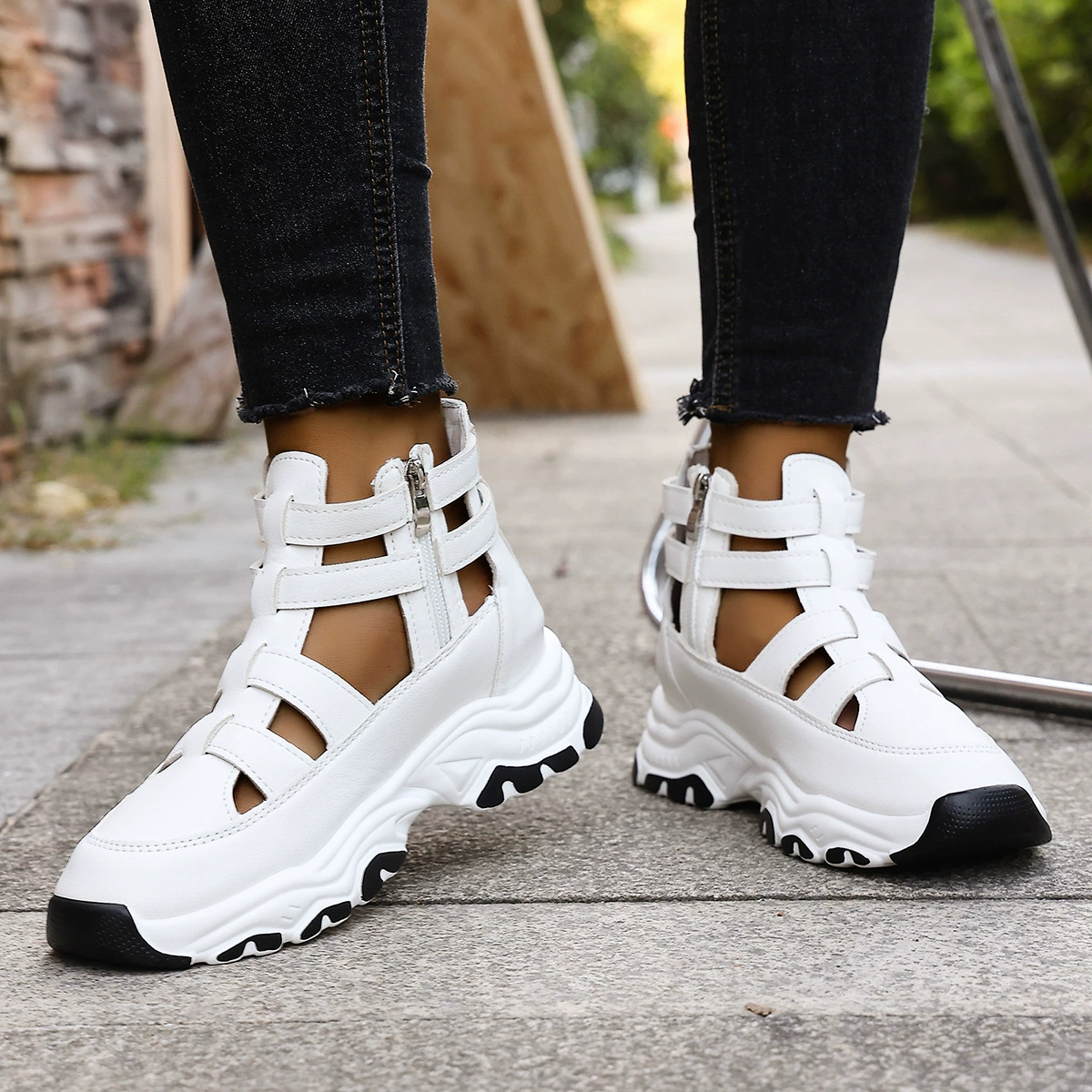 Cutout Platform Sneakers, image 5