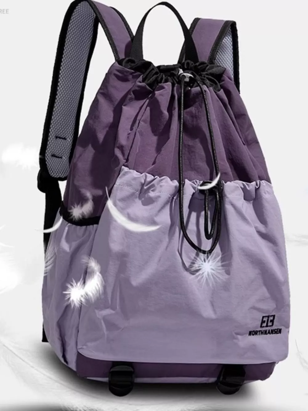 Drawstring Closure Lightweight Backpack Bag, image 4