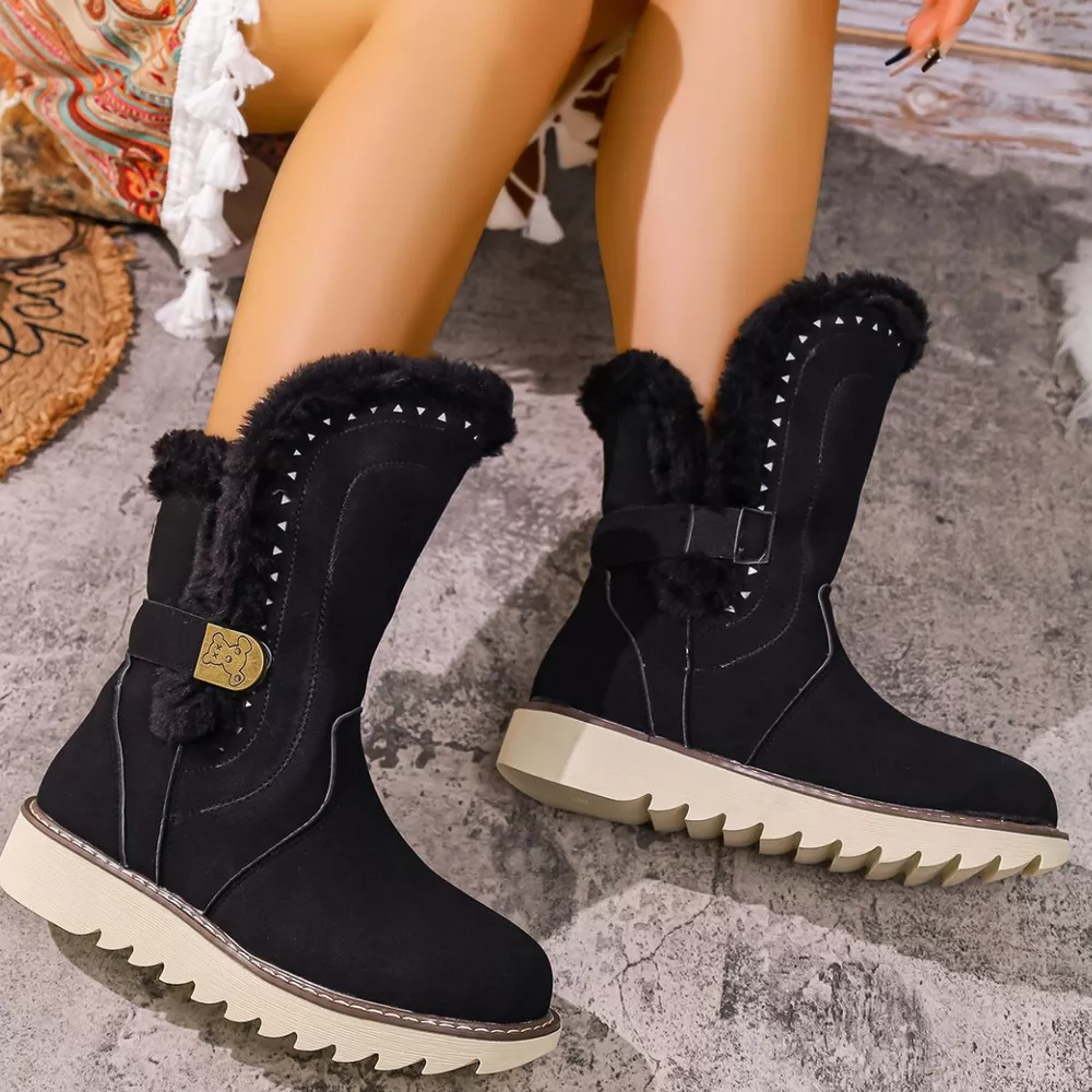 Round Toe Platform Boots, image 3