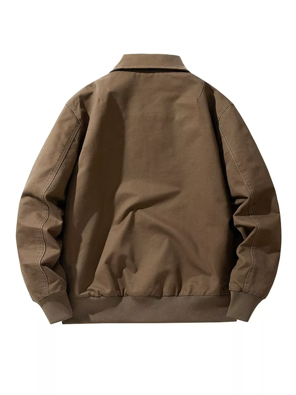 Men's Plus Size Casual Zip Up Jacket, image 5