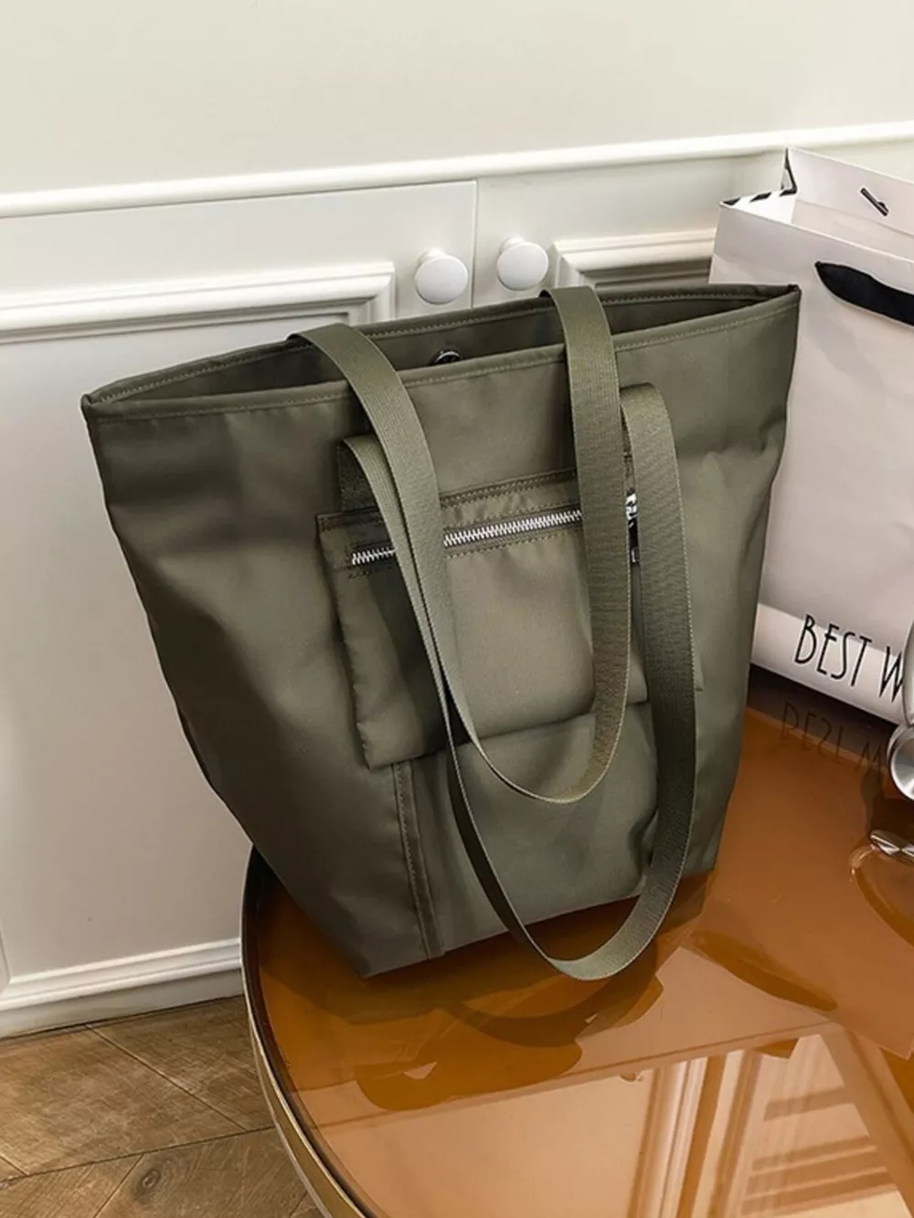 Casual Lightweight Nylon Shoulder Bag, image 3