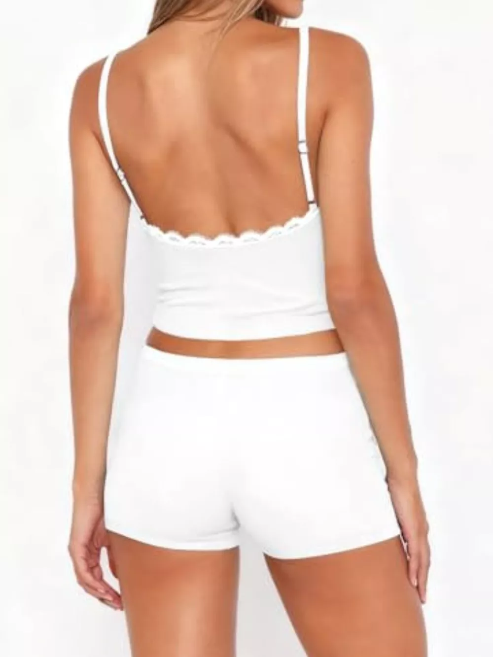 Contrast Trim Cami and Shorts Set, image 14