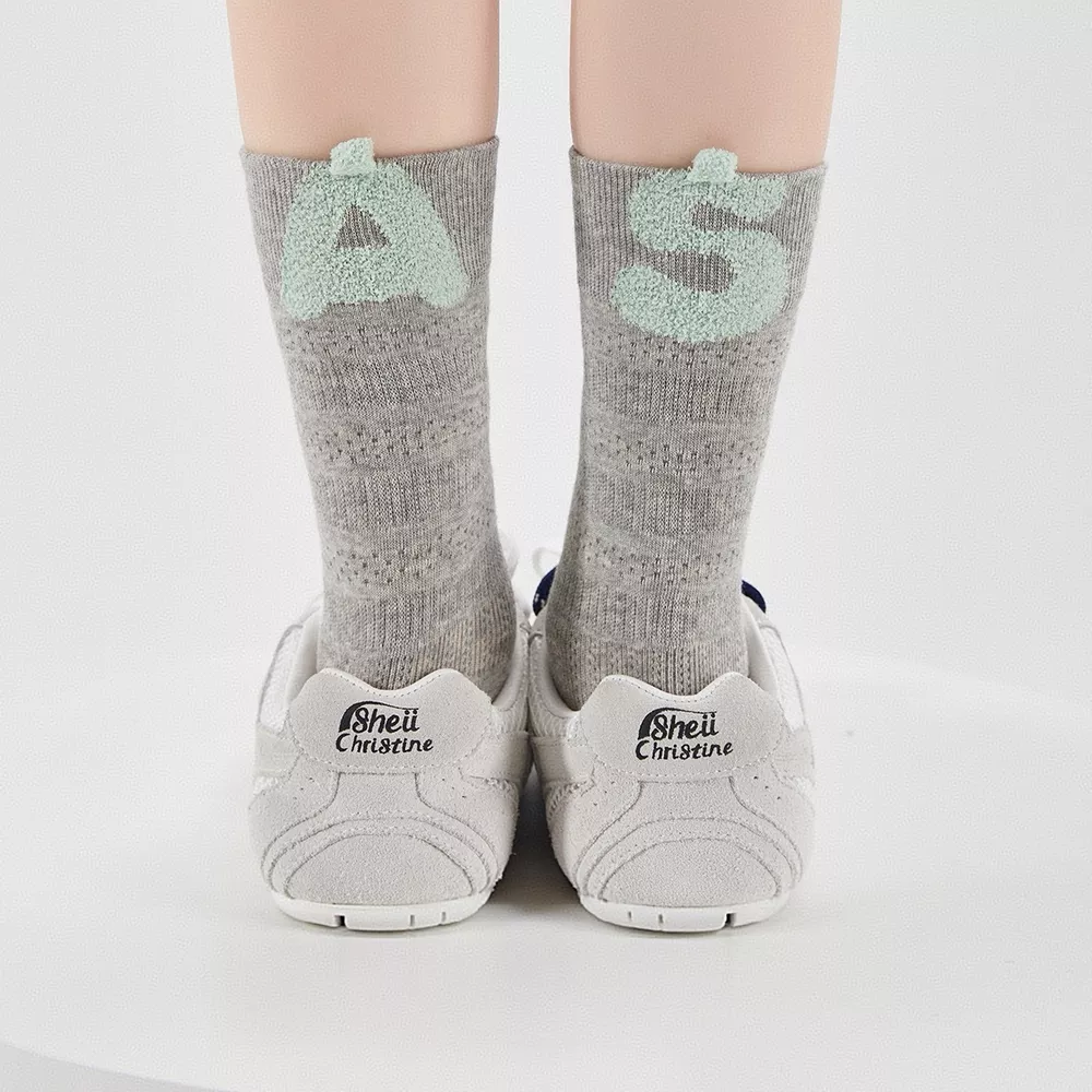 Breathable Letter Crew Socks, image 7