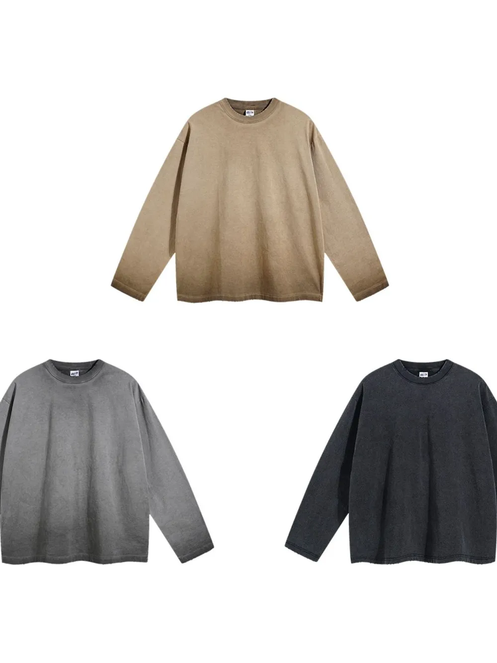 Men's Round Neck Long Sleeve T-Shirt, image 4