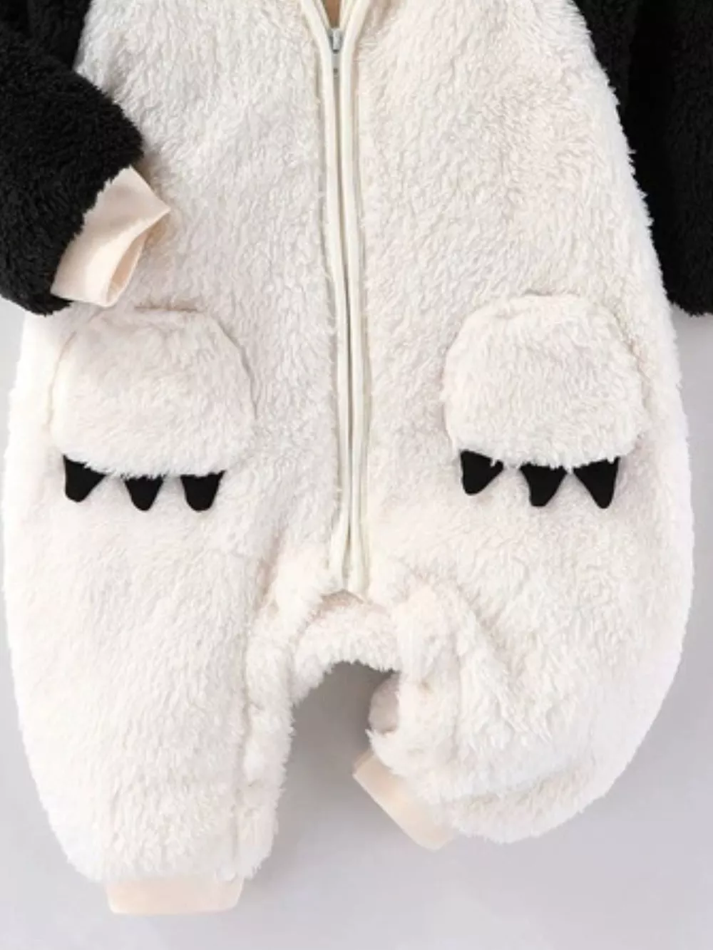 Children's Animal Plush Hooded One-Piece Jumpsuit, image 5