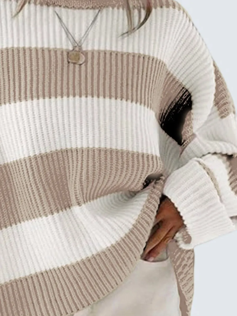 Round Neck Long Sleeve Sweater, image 30