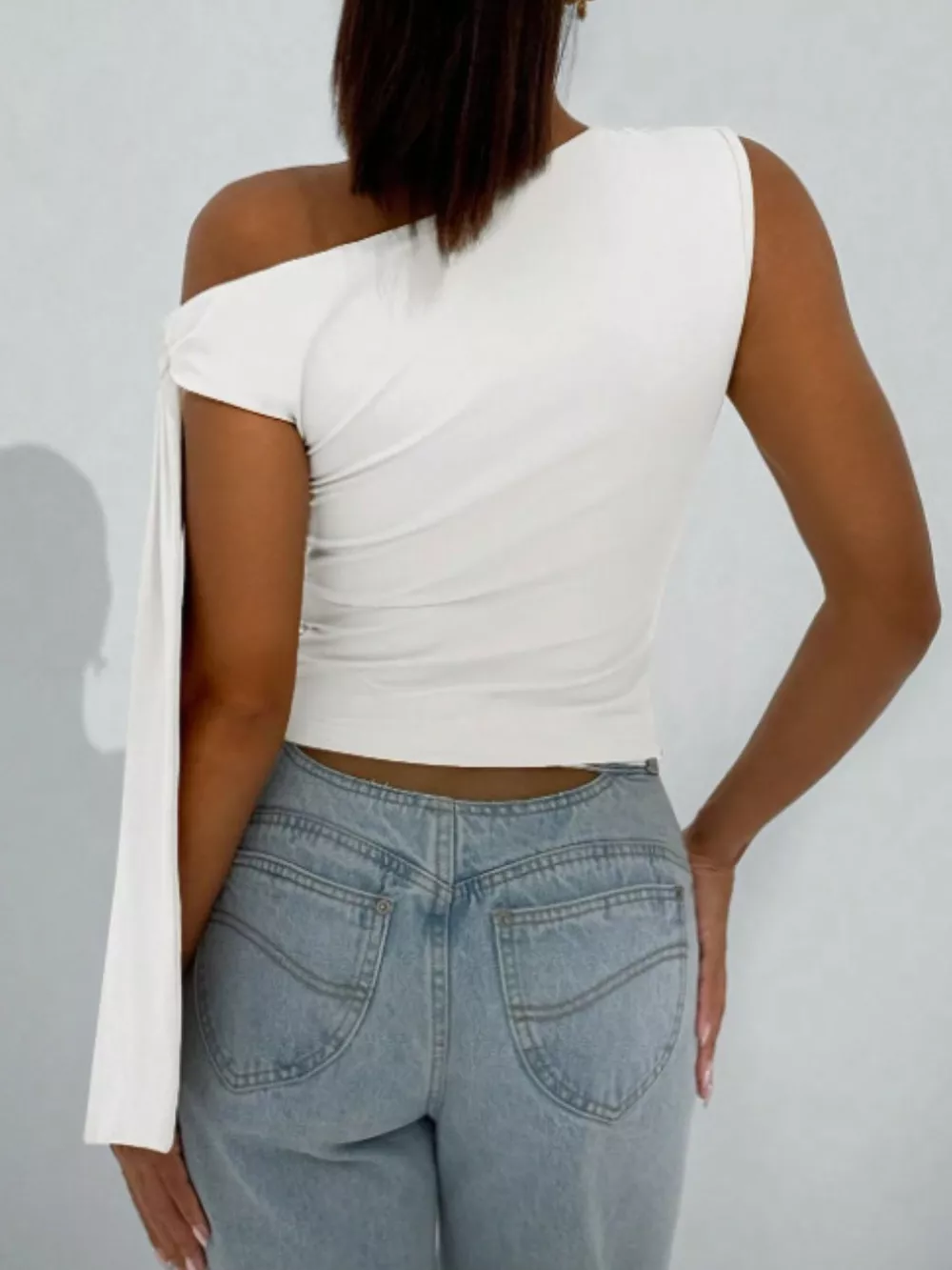 One-Shoulder Tie Detail Top, image 5