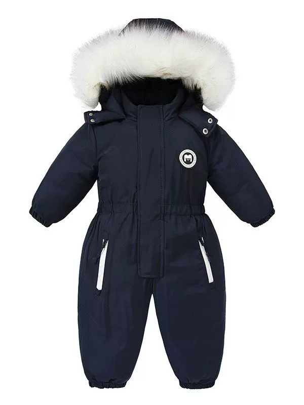 Children's Faux Fur Hood One-Piece, image 8
