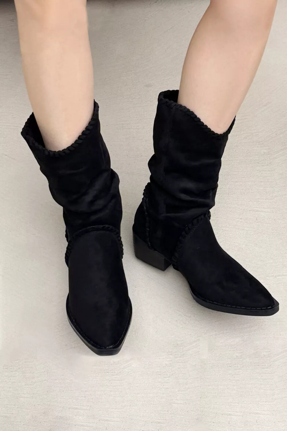 Point Toe Block Heels Boots, image 3