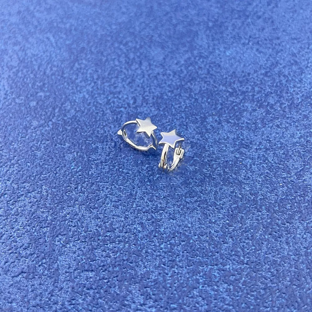 925 Sterling Silver Star Earrings, image 4