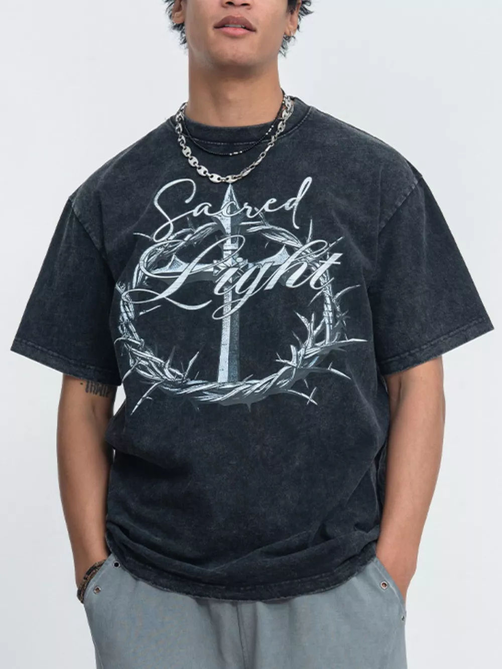 Men's Vintage Washed Graphic T-Shirt