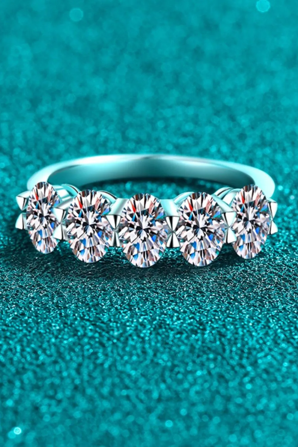 2.5 Carat Moissanite 925 Sterling Silver Ring, image 4
