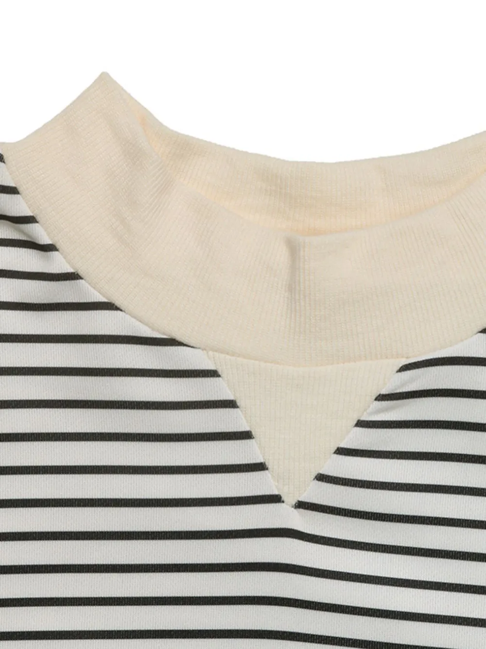 Faux Layered Striped Long Sleeve Sweatshirt, image 6