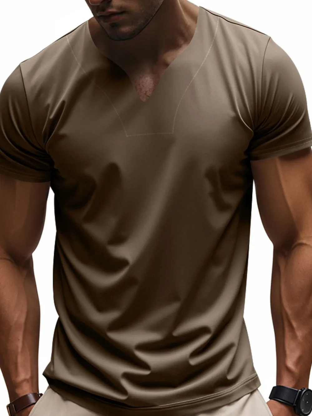 Men's Full Size Short Sleeve T-Shirt Plus Size, image 11