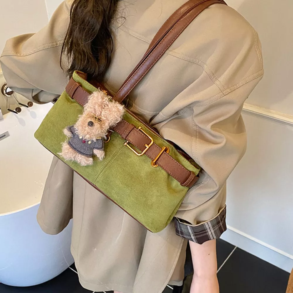 Buckle Decor Shoulder Bag, image 6
