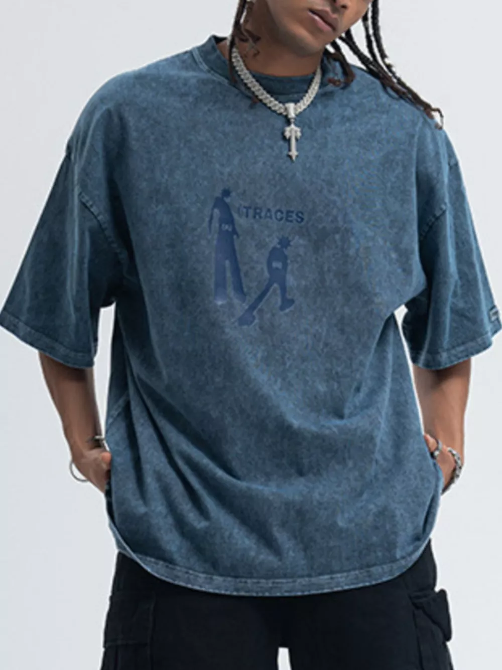 Men's Washed Graphic Short Sleeve T-Shirt, image 6