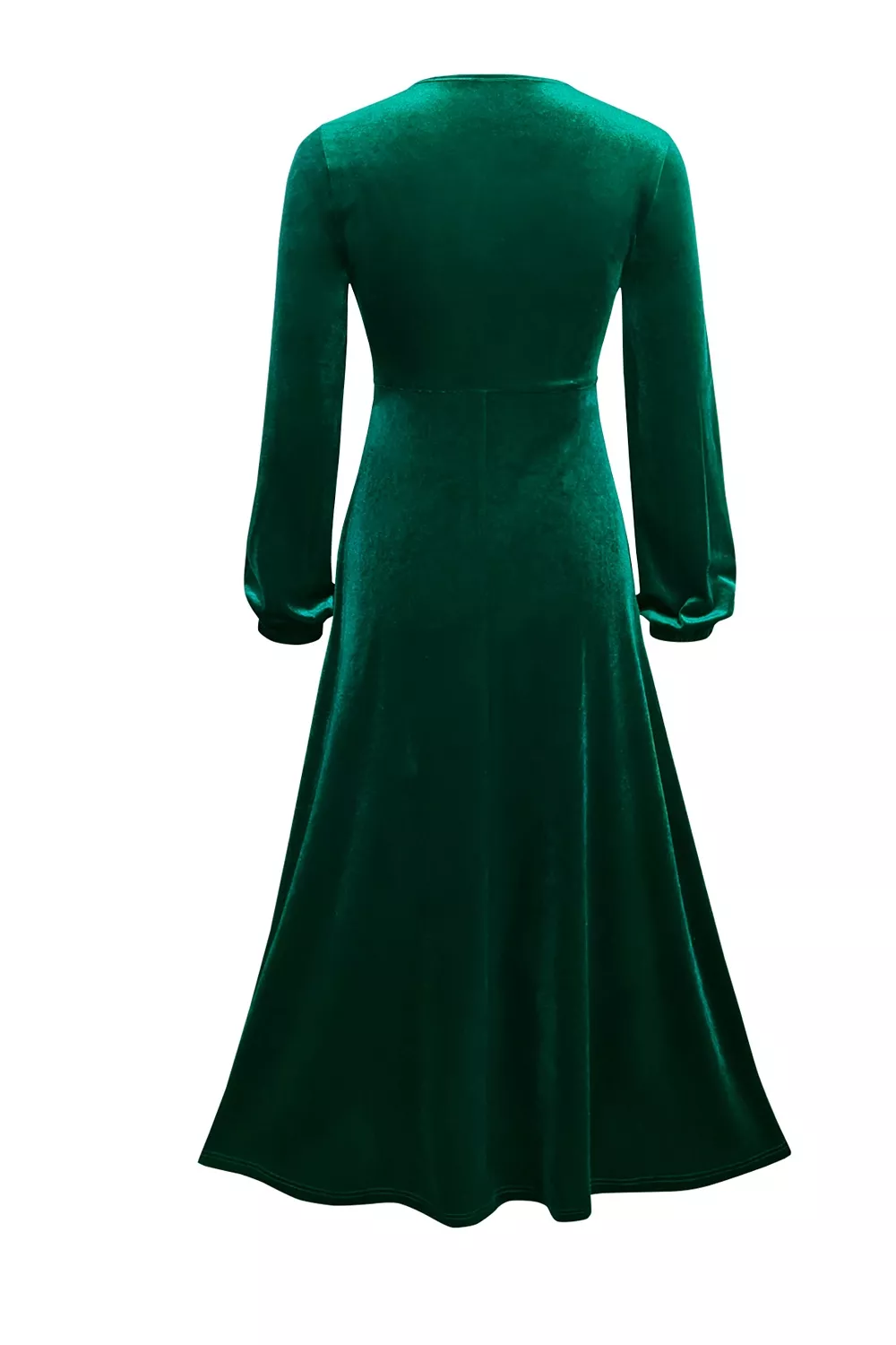 Velvet Balloon Sleeve Maxi Dress, image 4
