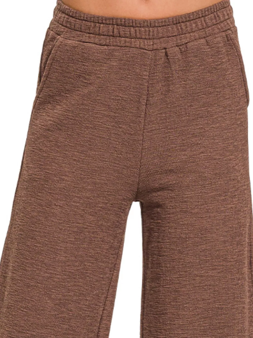 Cotton Slub Wide Leg Pants, image 3