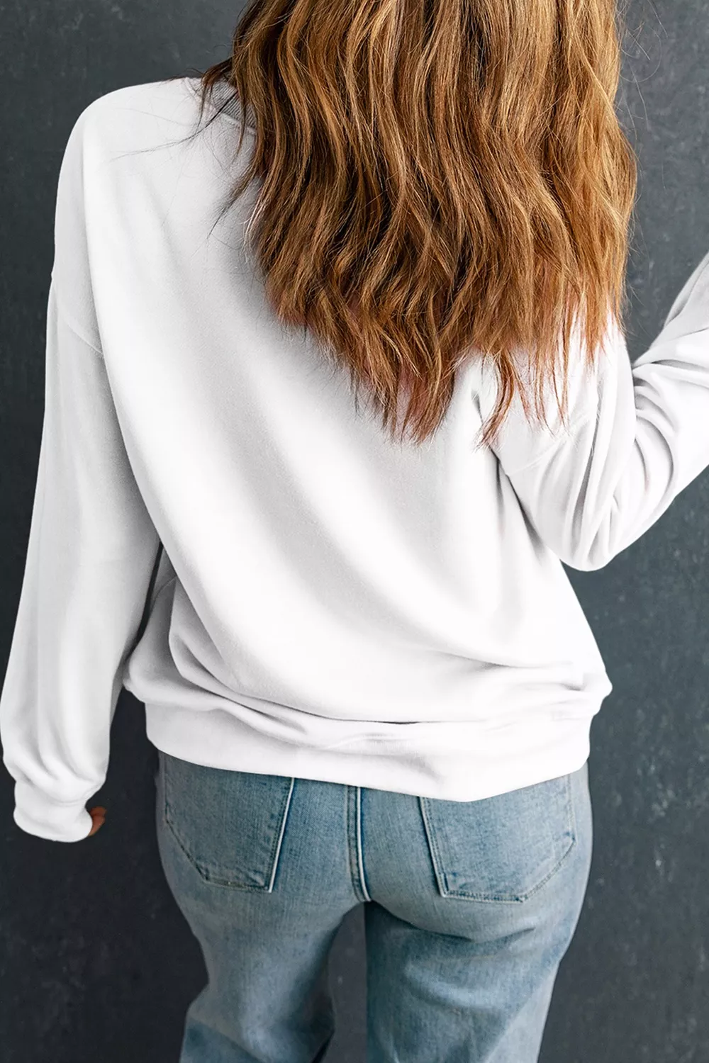 Sequin Halloween Pattern Pullover Sweatshirt, image 5