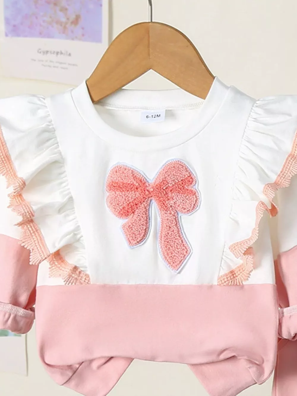 Children's Flower Long Sleeve Top and Pants Set, image 18