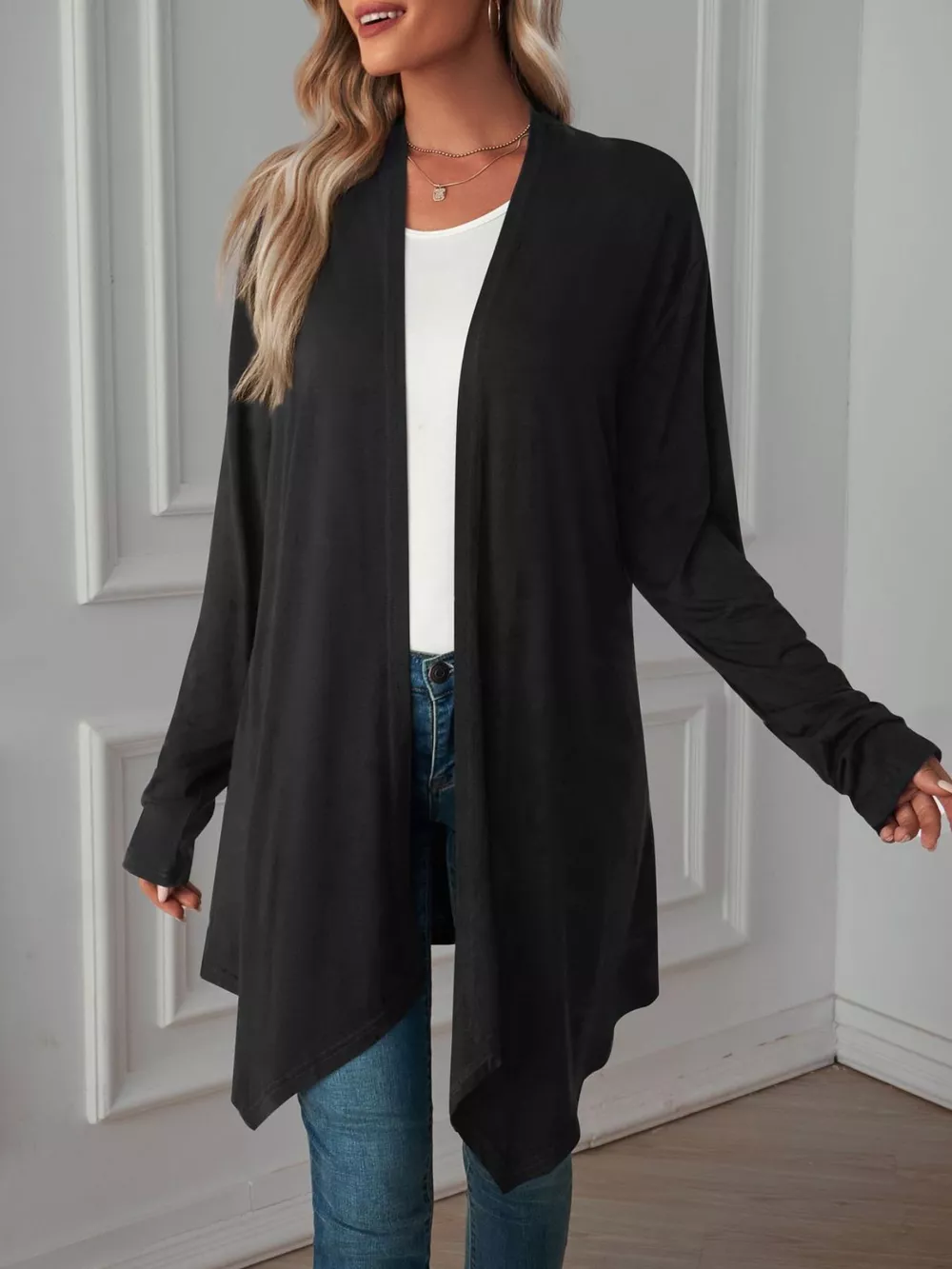 Lightweight Open Front Cardigan, image 21