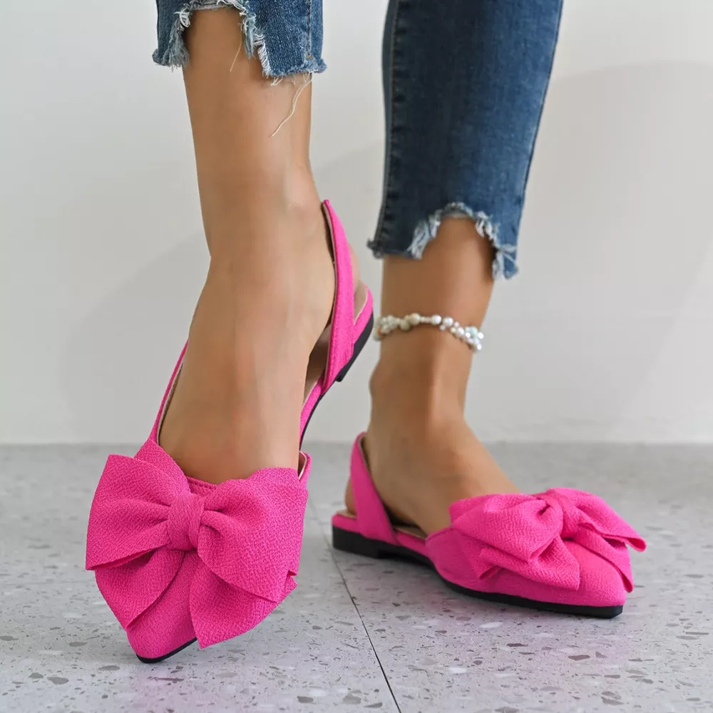 Bow Point Toe Slingback Sandals, image 11
