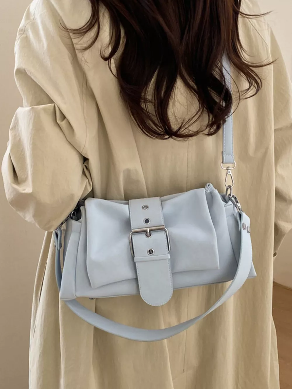 Buckle Detail Crossbody Bag, image 8