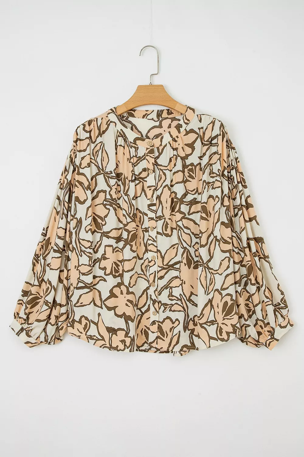 Floral Print Button-Down Long Sleeve Shirt, image 2