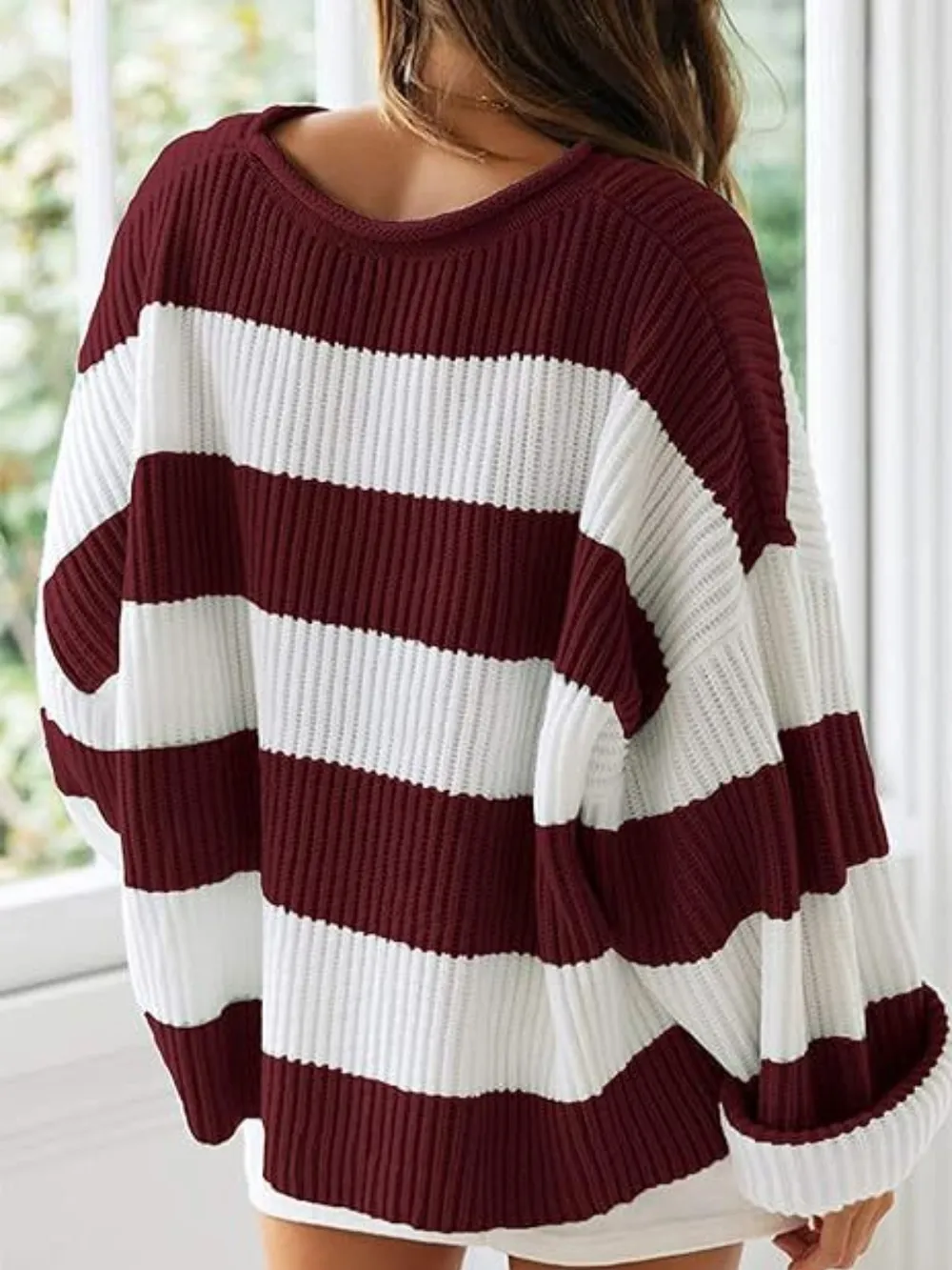 Round Neck Long Sleeve Sweater, image 14