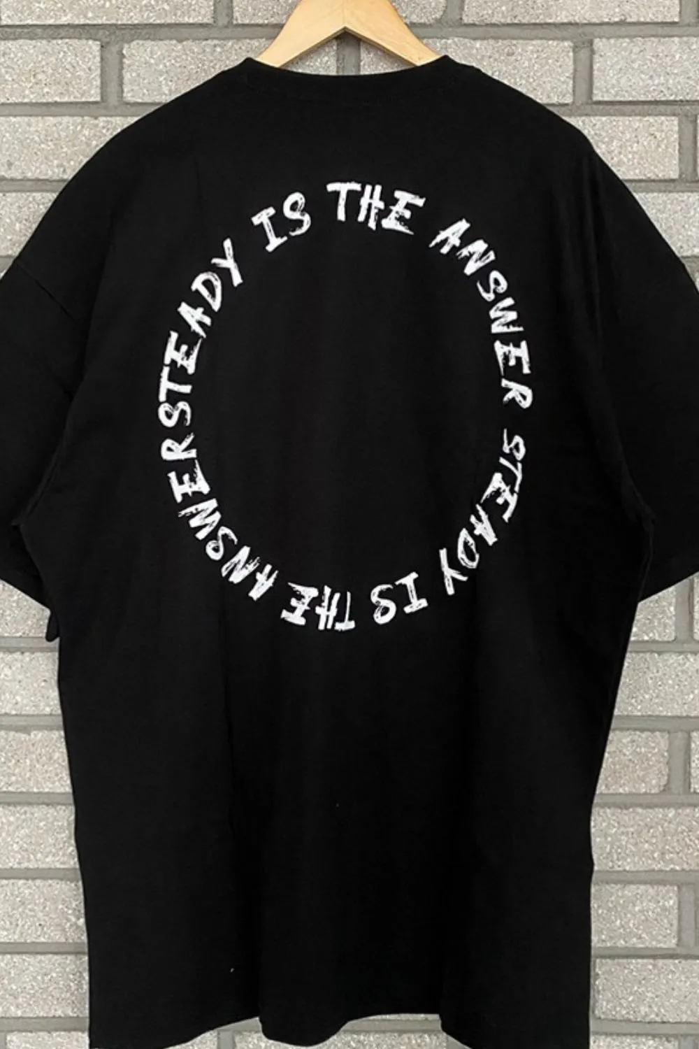 Men's Plus Size Letter Round Neck Half Sleeve T-Shirt, image 5