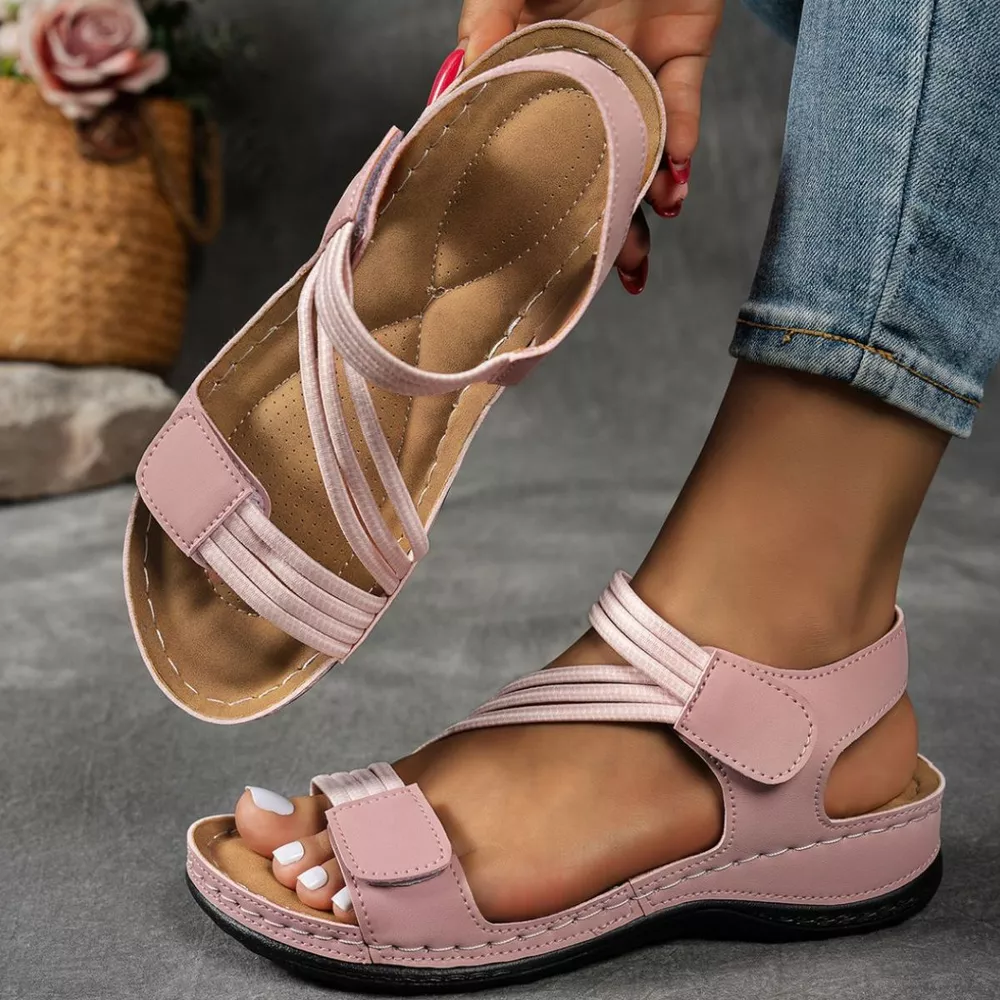 Open Toe Wedge Sandals, image 4