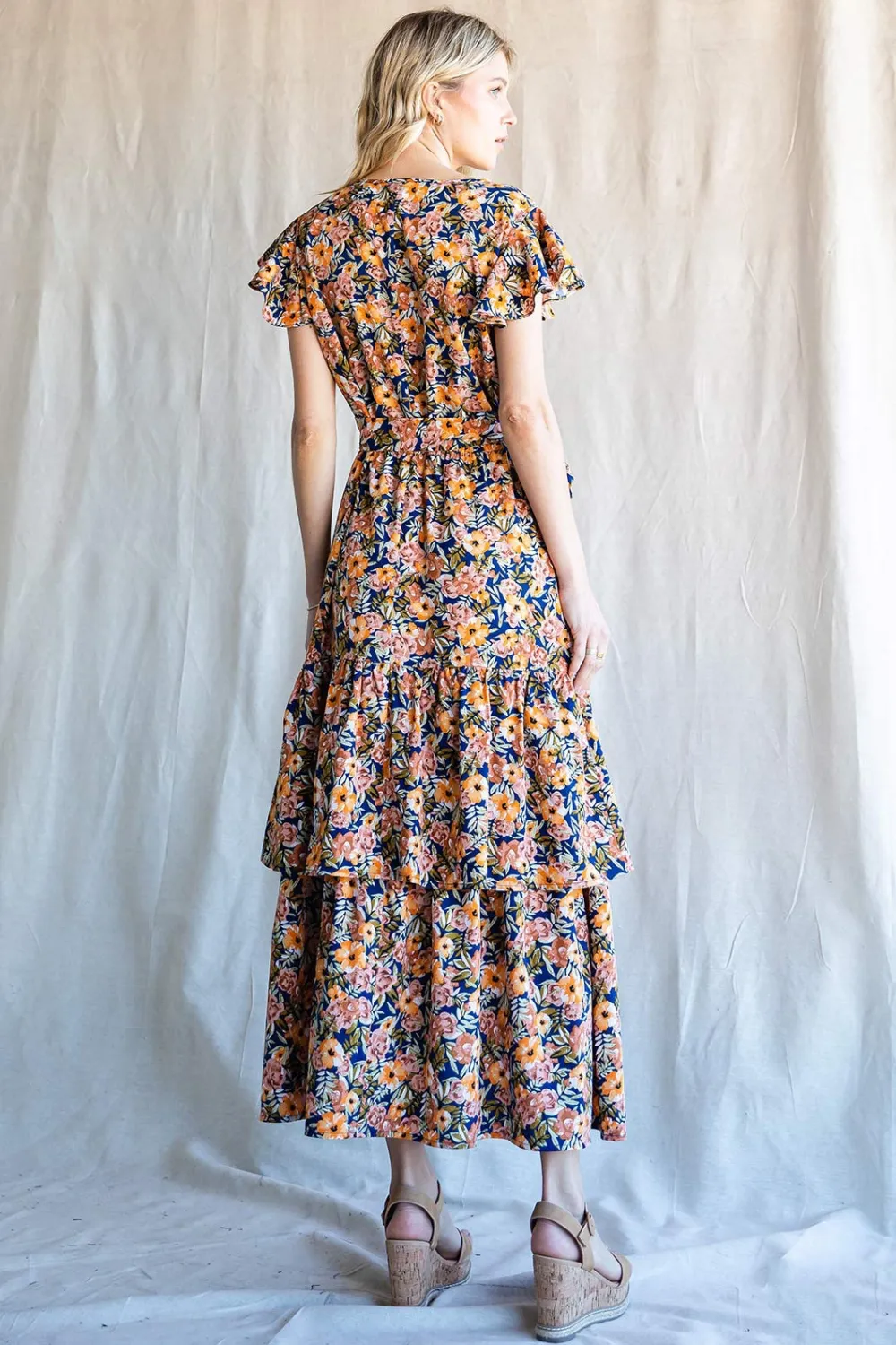 Cotton Bleu by Nu Label Floral Ruffled Midi Dress, image 2