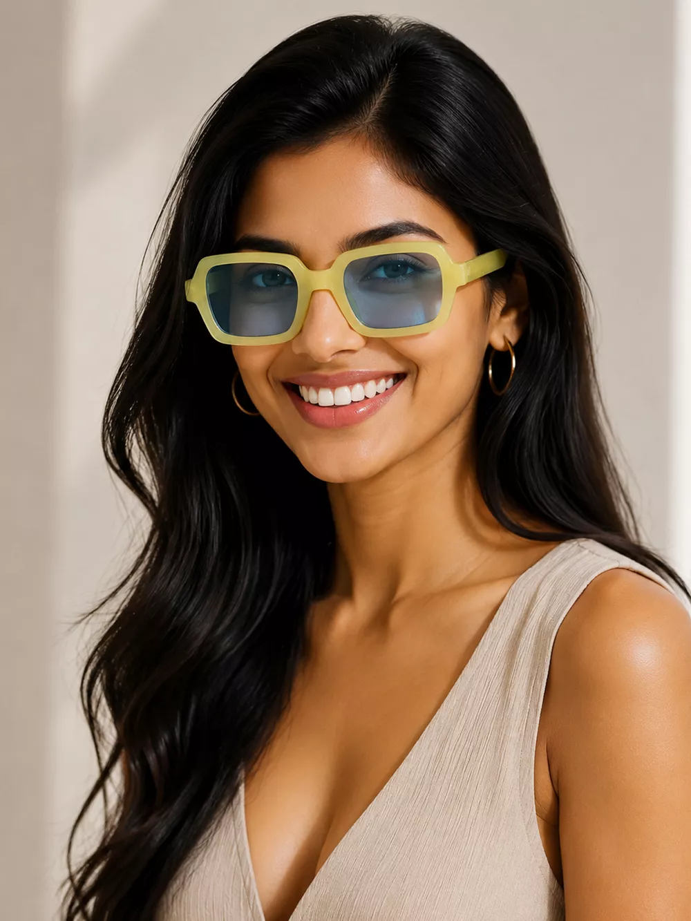 Retro Rectangular Sunglasses, image 4