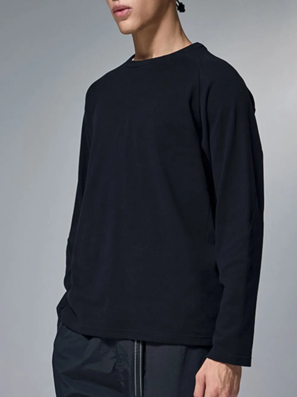Men's Oversized Round Neck Long Sleeve T-Shirt