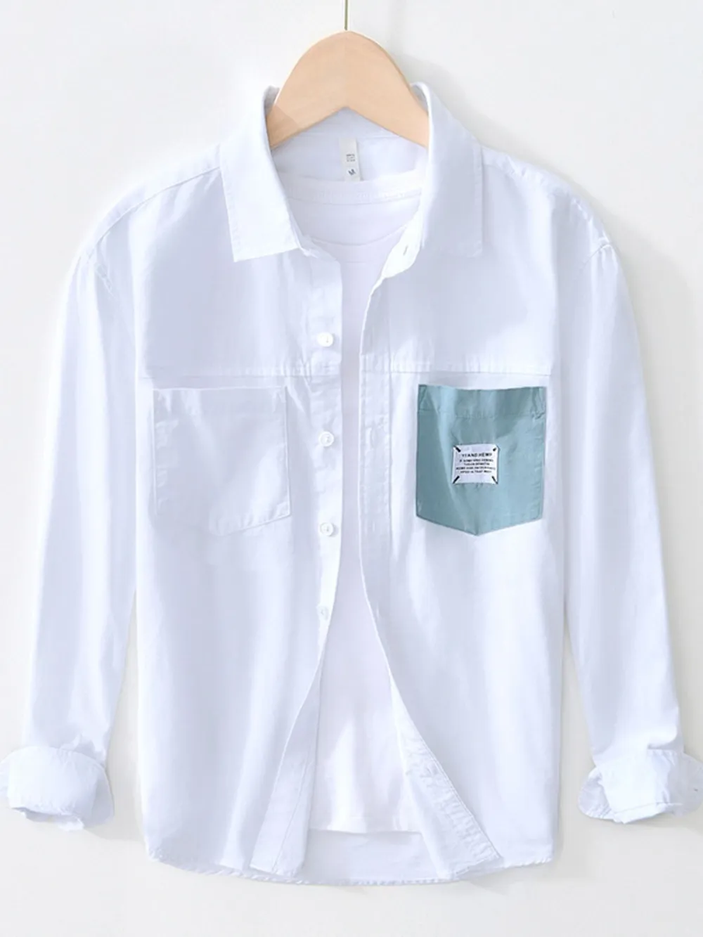 Men's Plus Size Button Up Long Sleeve Shirt, image 9