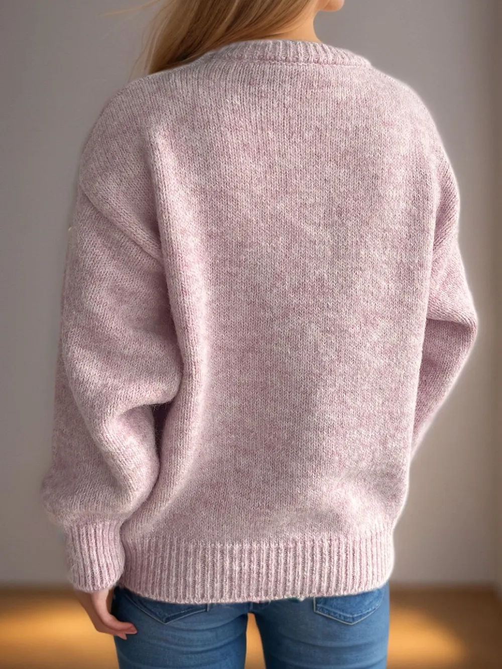 Round Neck Long Sleeve Sweater, image 9