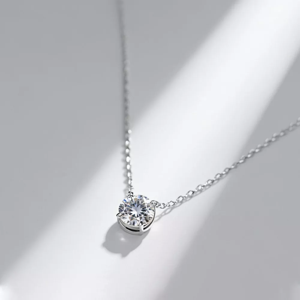 2 Carat Moissanite Pendant Necklace, image 3