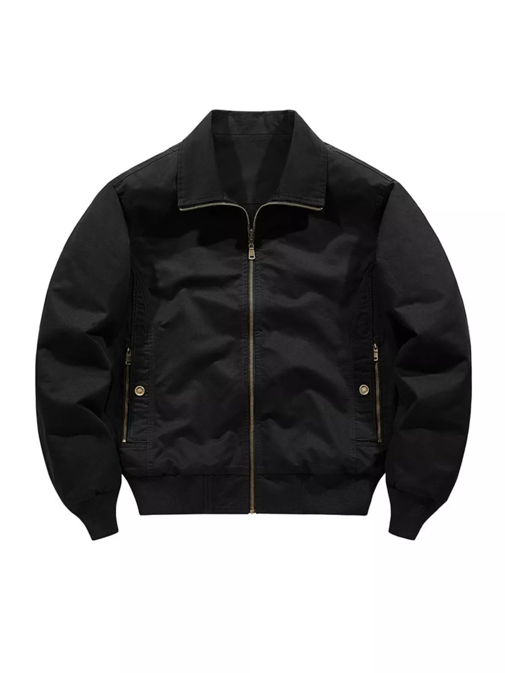 Men's Plus Size Casual Zip Up Jacket, image 6
