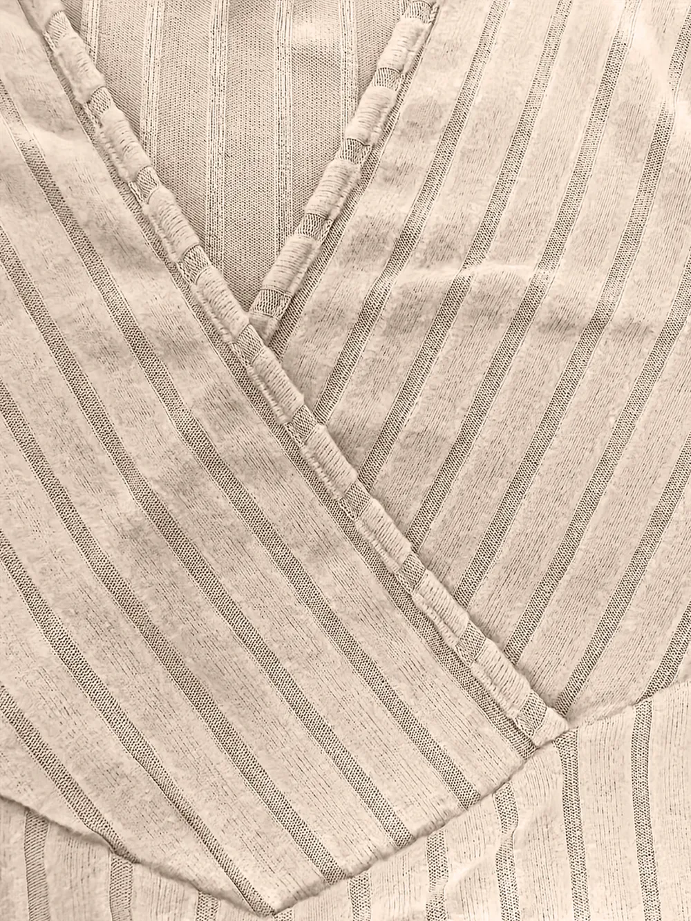 Ribbed Surplice Long Sleeve T-Shirt, image 4